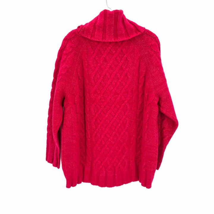 Size M Banana Republic Hot Pink Wool Knit Sweater