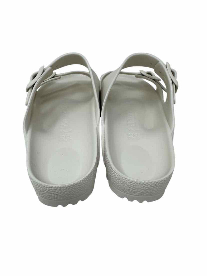 Shoe Size 38 Birkenstock White Rubber Sandals