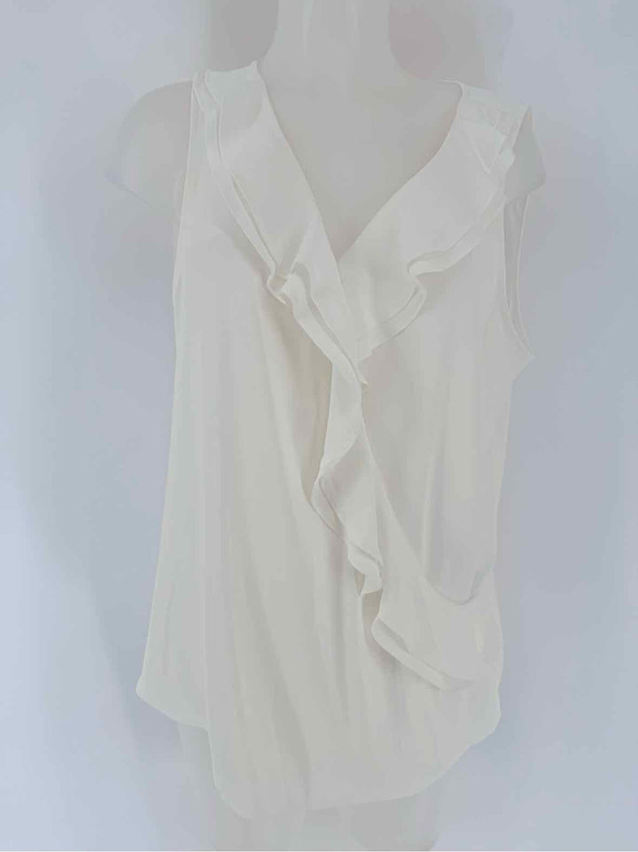 Size L White House Black Market White Shirt