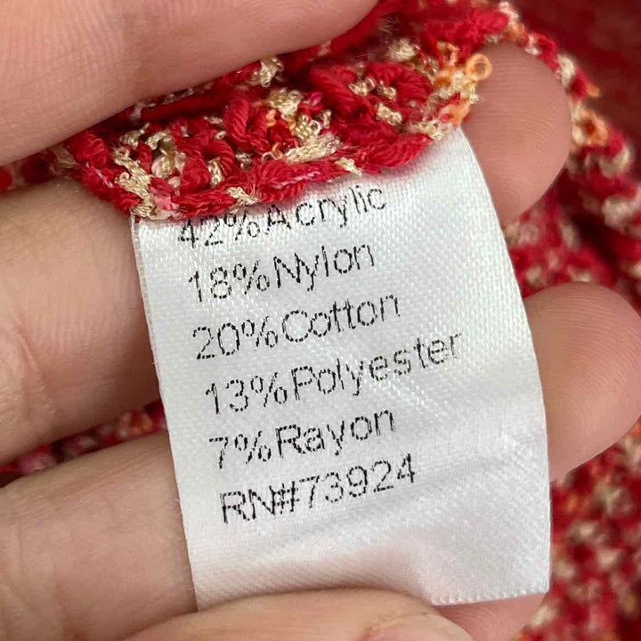 Size L MISOOK Red Print Dress