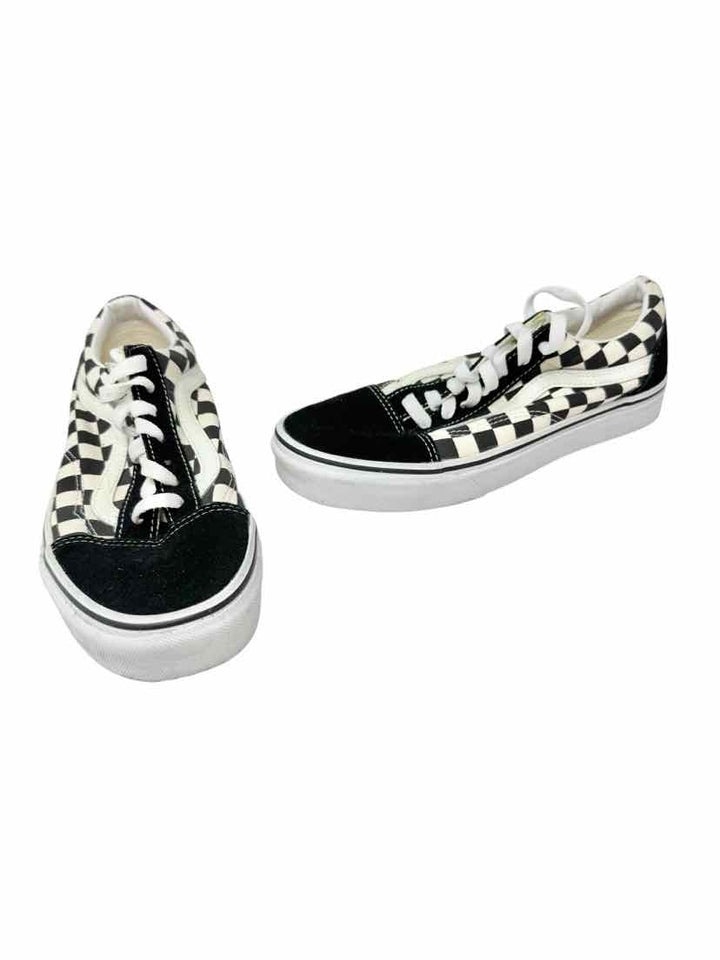 Shoe Size 7 Vans Black/White Sneakers