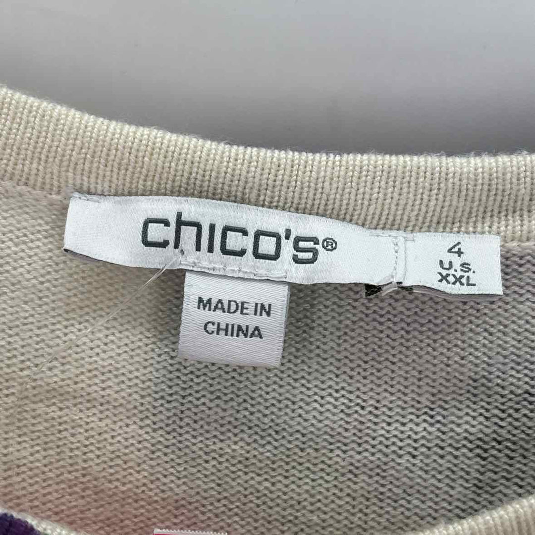 Size 1X Chico's Tan Sweater