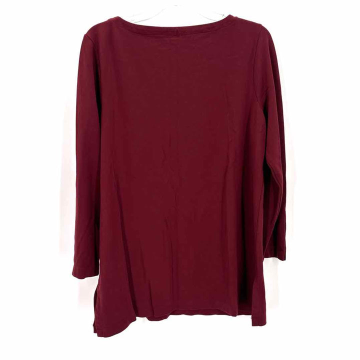 Size L Chico's Burgundy Shirt