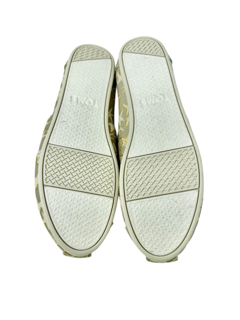 Shoe Size 8.5 Toms Yellow Canvas Flats