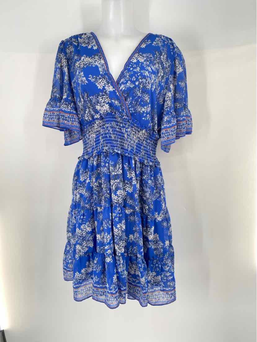 Size XL MAX STUDIO Blue Print Dress