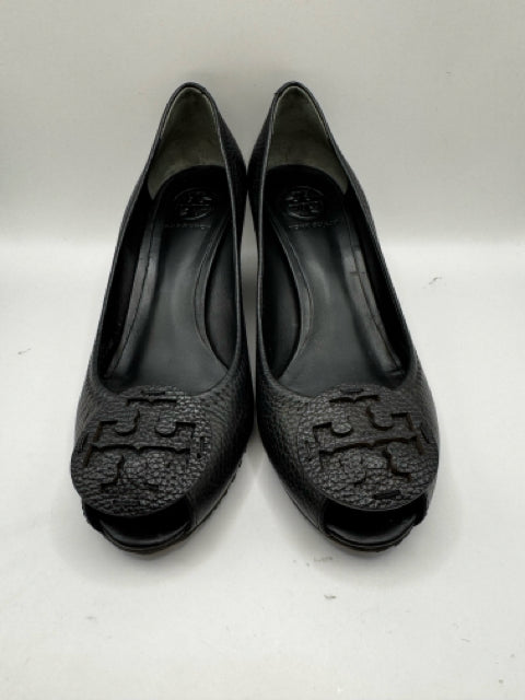 Shoe Size 8.5 Tory Burch Black Leather Pumps