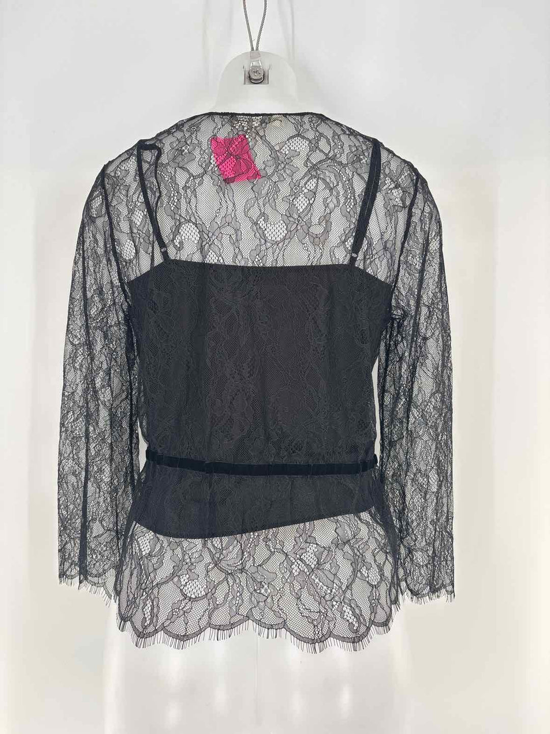 Size S FRAME Black Lace Shirt