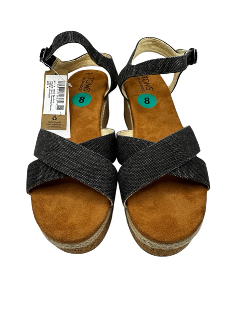 Shoe Size 8 Toms Navy Sandals