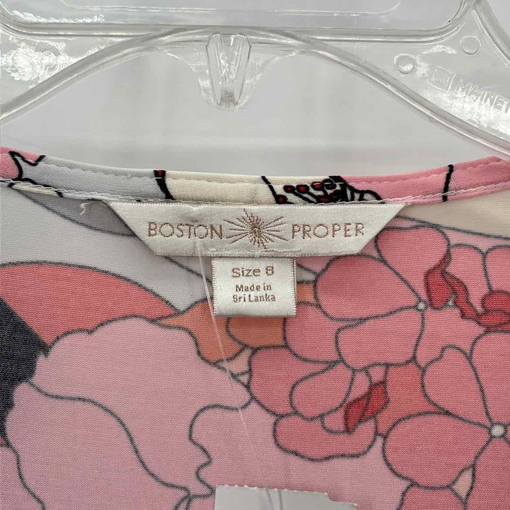 Size 8 BOSTON PROPER Peach Dress