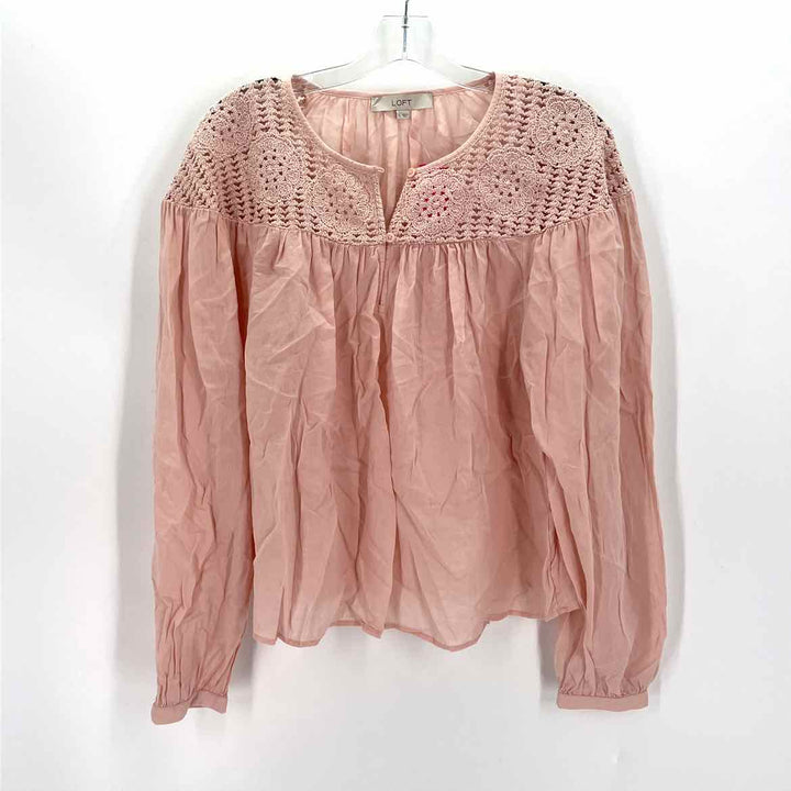 Size M LOFT Pink Shirt