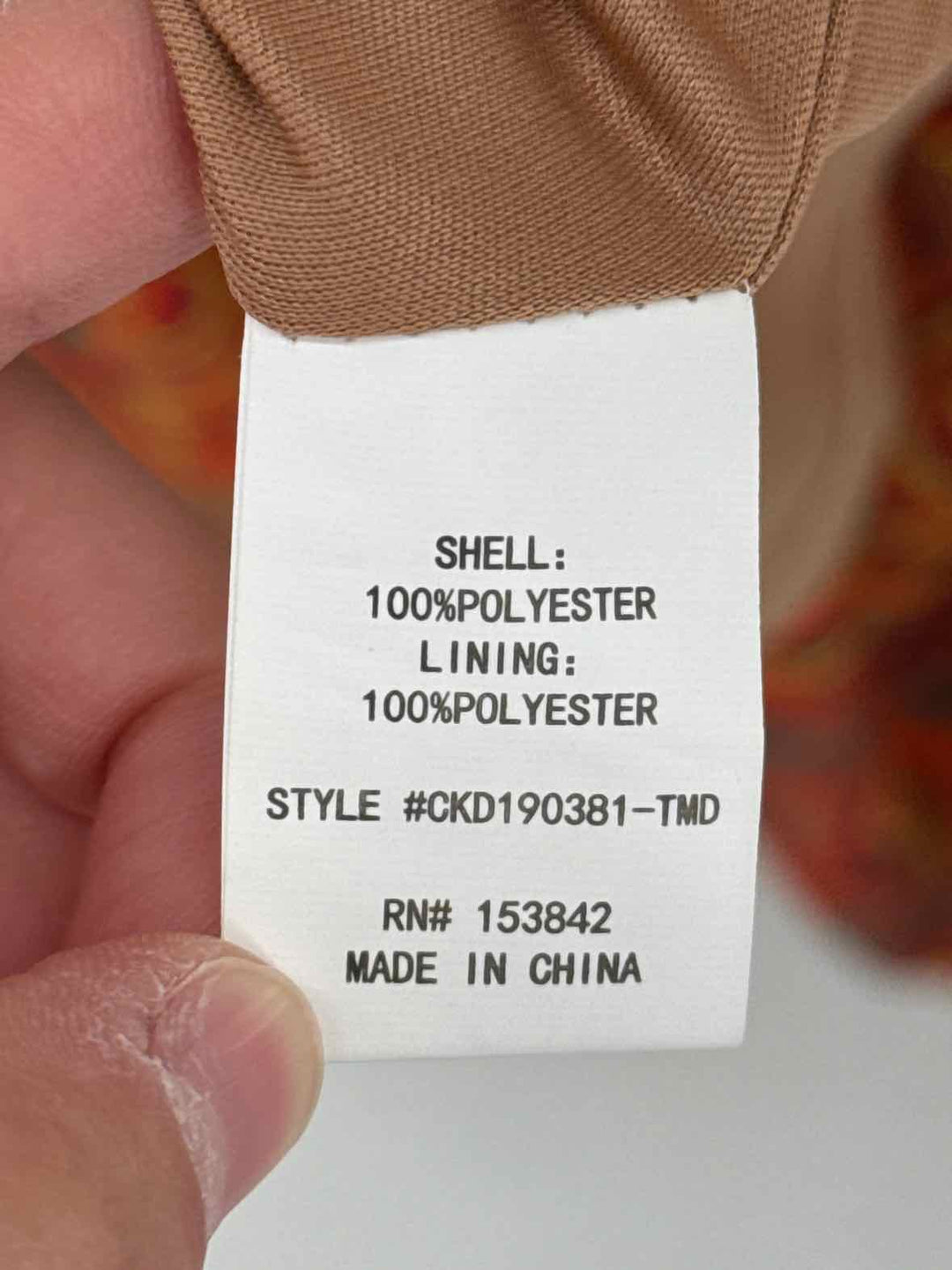 Size M MELLODAY Orange Dress