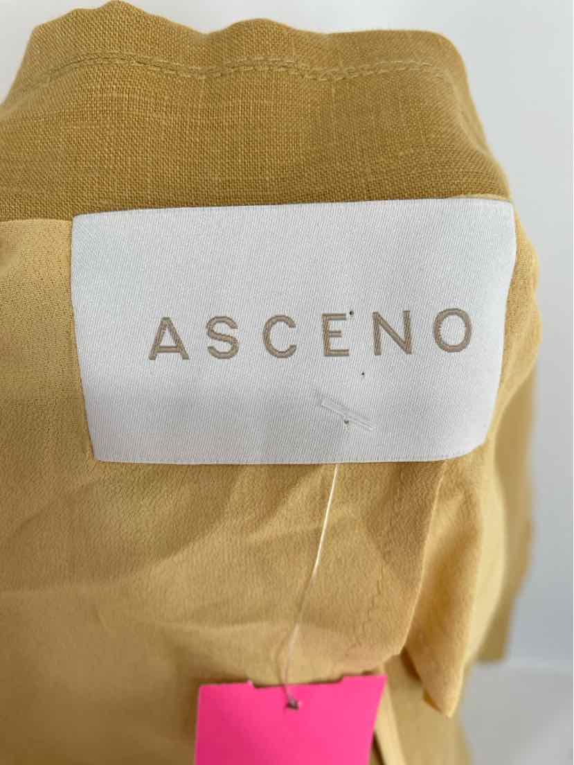 Size S Yellow Linen 2 PC Dress