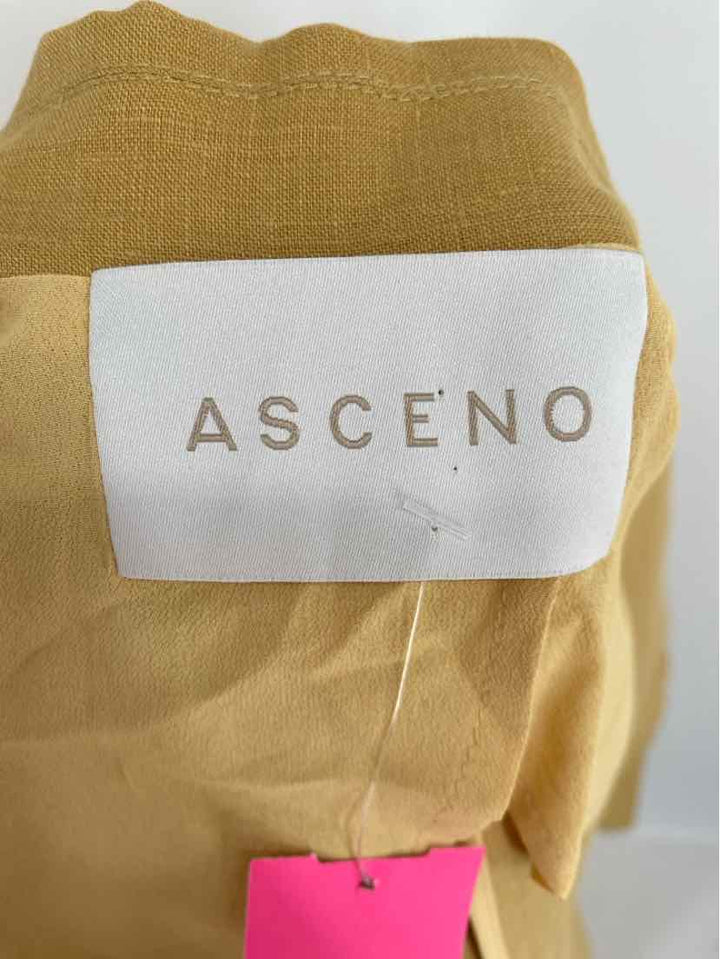Size S Yellow Linen 2 PC Dress
