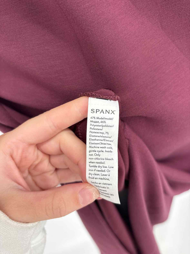Size M SPANX Burgundy Dress