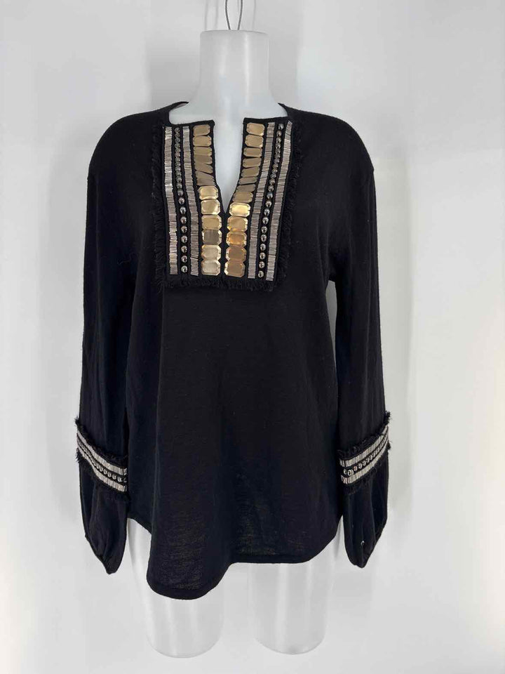 Size L Tory Burch Black Sweater