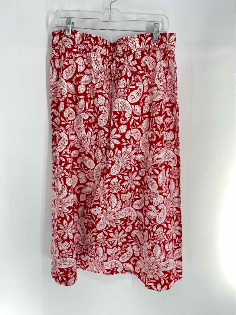 Size L Ann Taylor Red Skirt