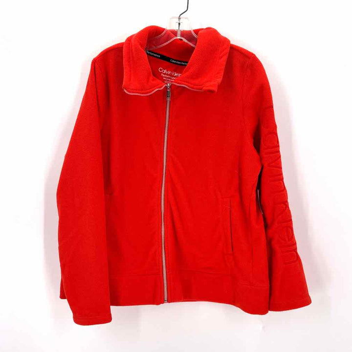 Size XXL Calvin Klein Orange Fleece Jacket
