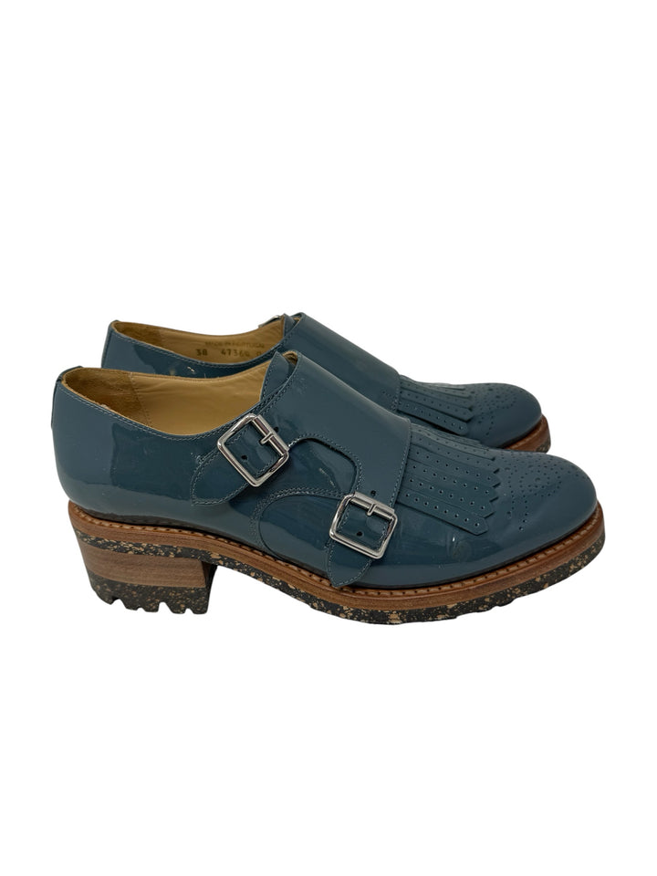 Shoe Size 38 ANGELA SCOTT Teal Flats