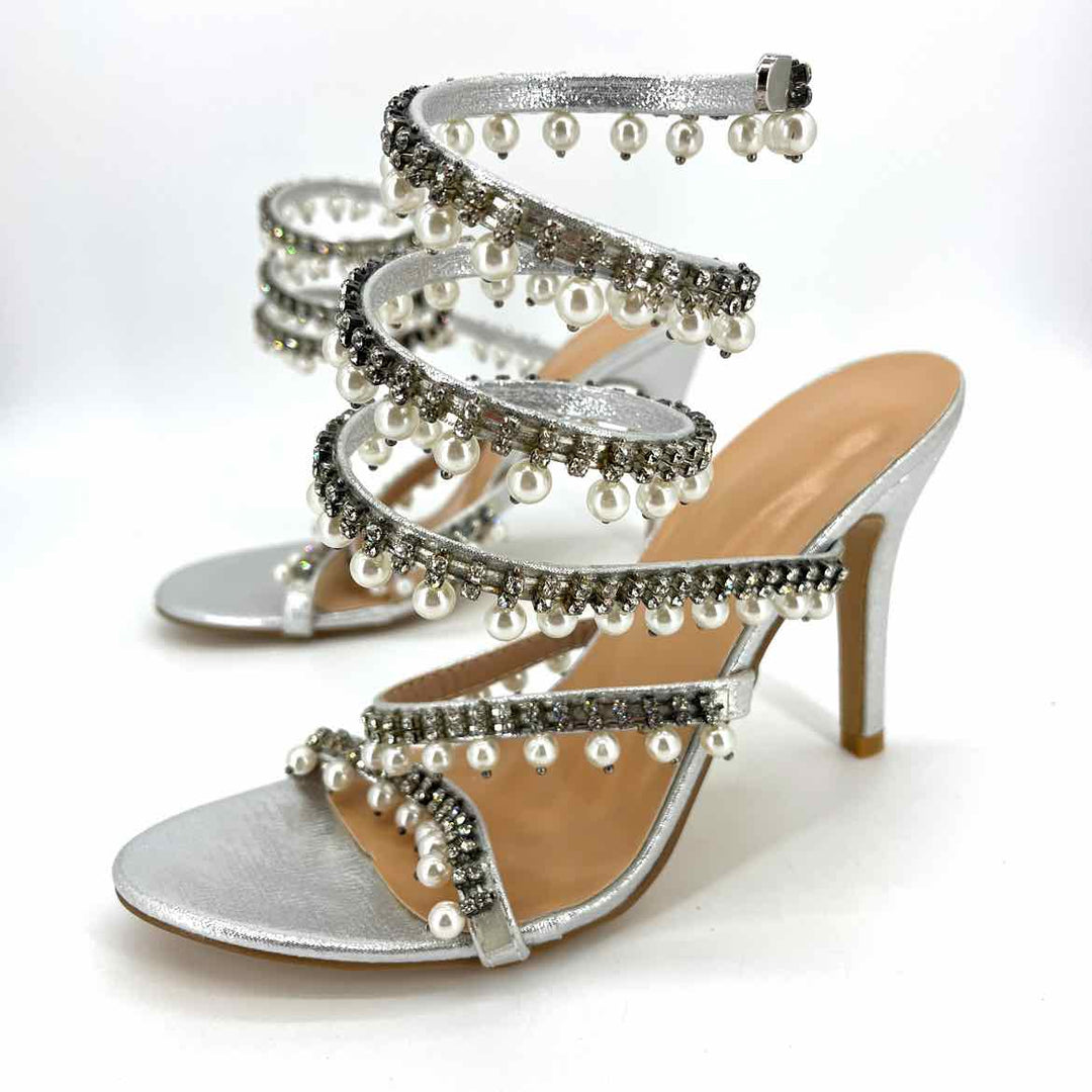 Shoe Size 40 Silver Heels