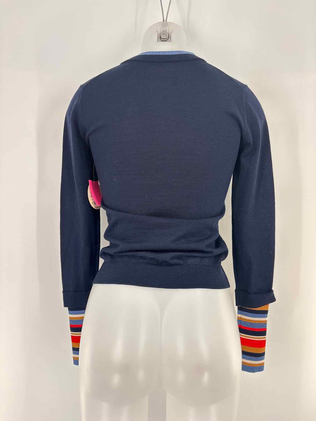 Size XS VERONICA BEARD Navy Print Sweater