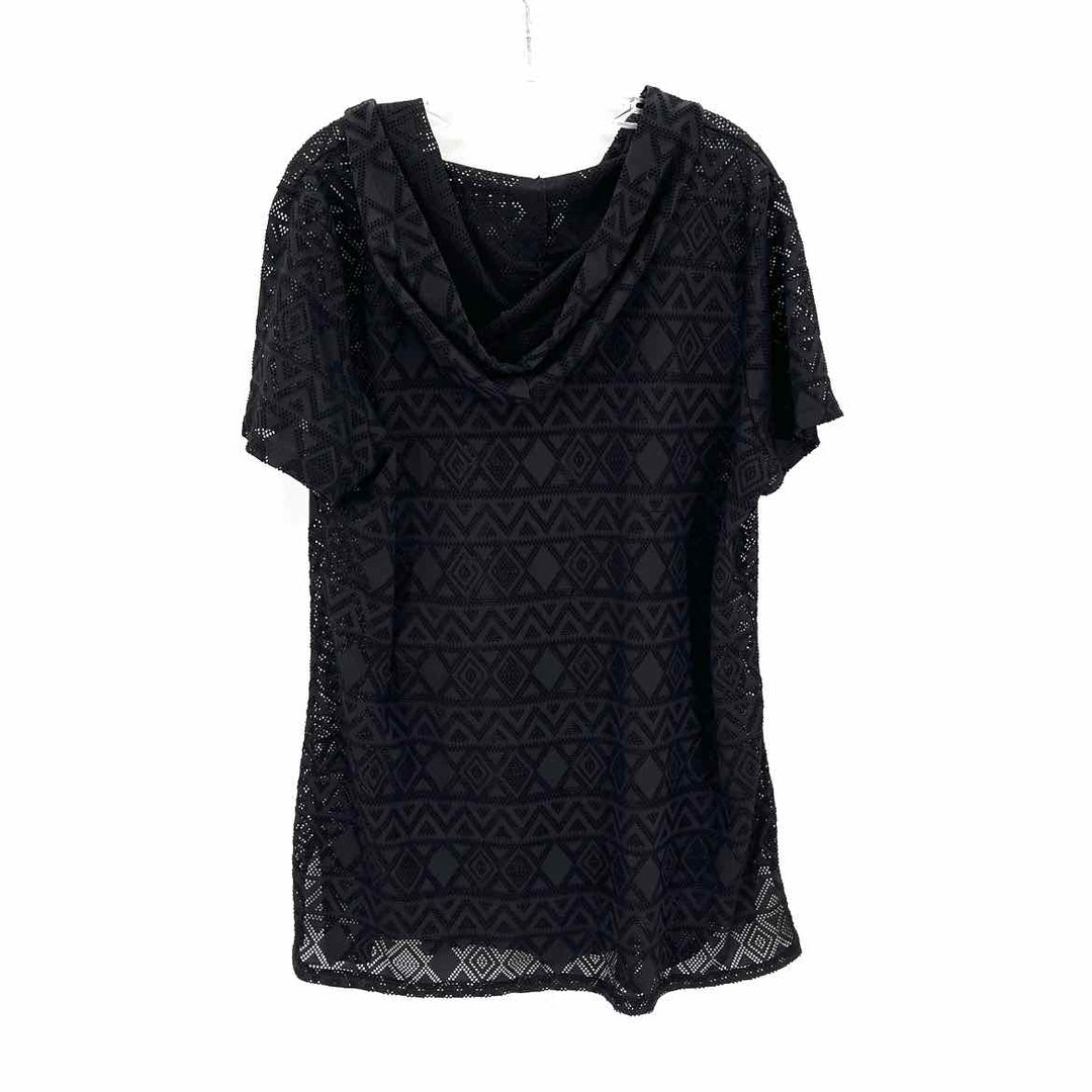 Size 1X Black Netting Coverup