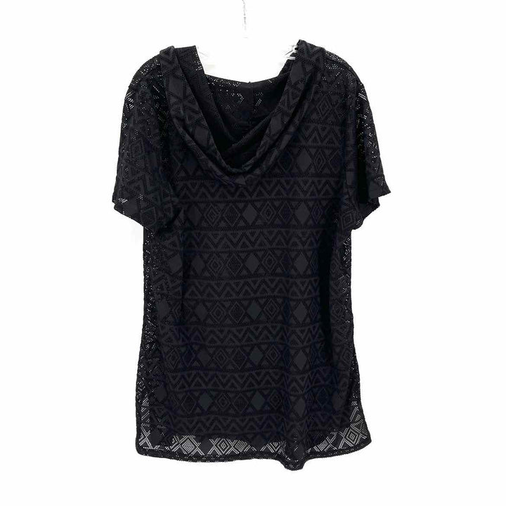Size 1X Black Netting Coverup