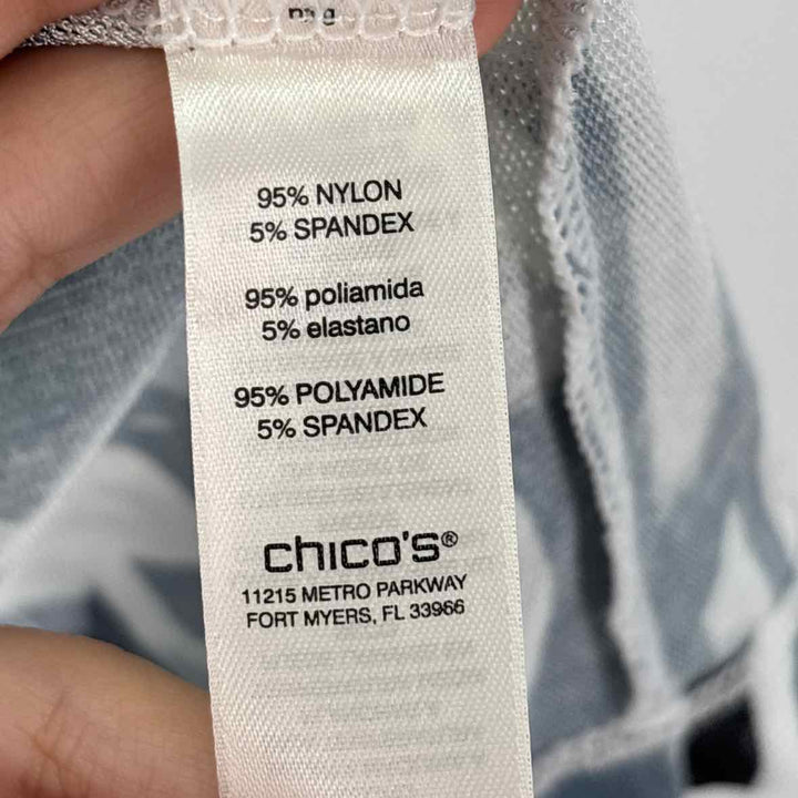 Size M Chico's Blue Mesh Jacket