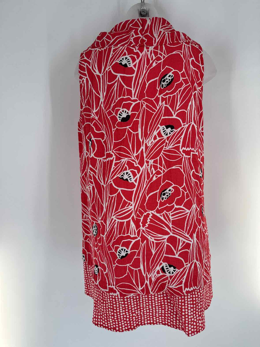 Size M Red Print Dress