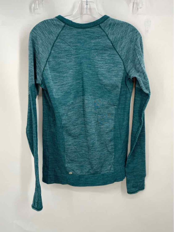 Size L Lululemon Green Print Shirt