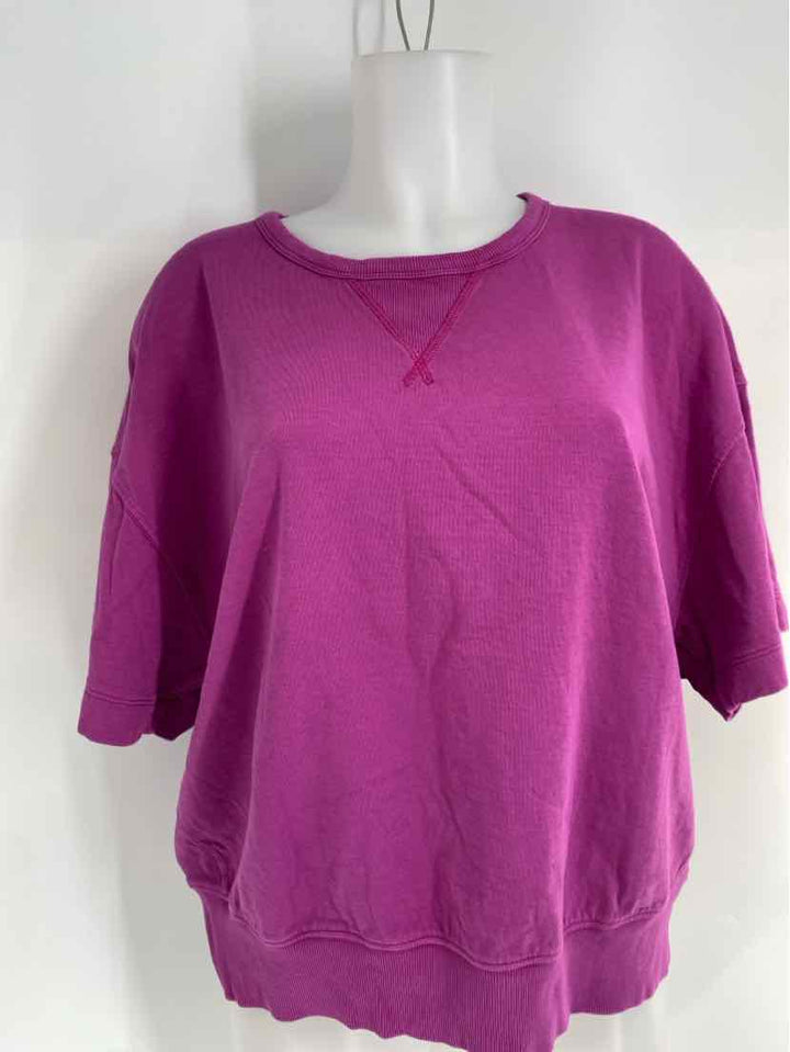 Size M Athleta Purple Cotton Shirt