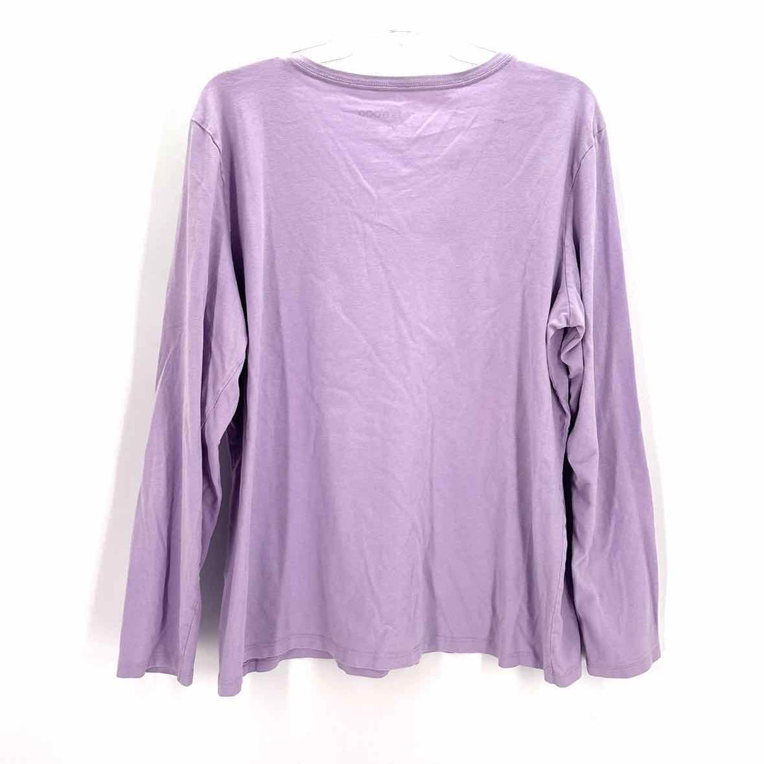 Size XL LIFE IS GOOD Lavender Knit Shirt