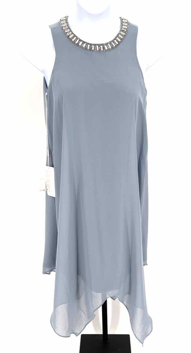 Size 12 Light Blue Chiffon Dress