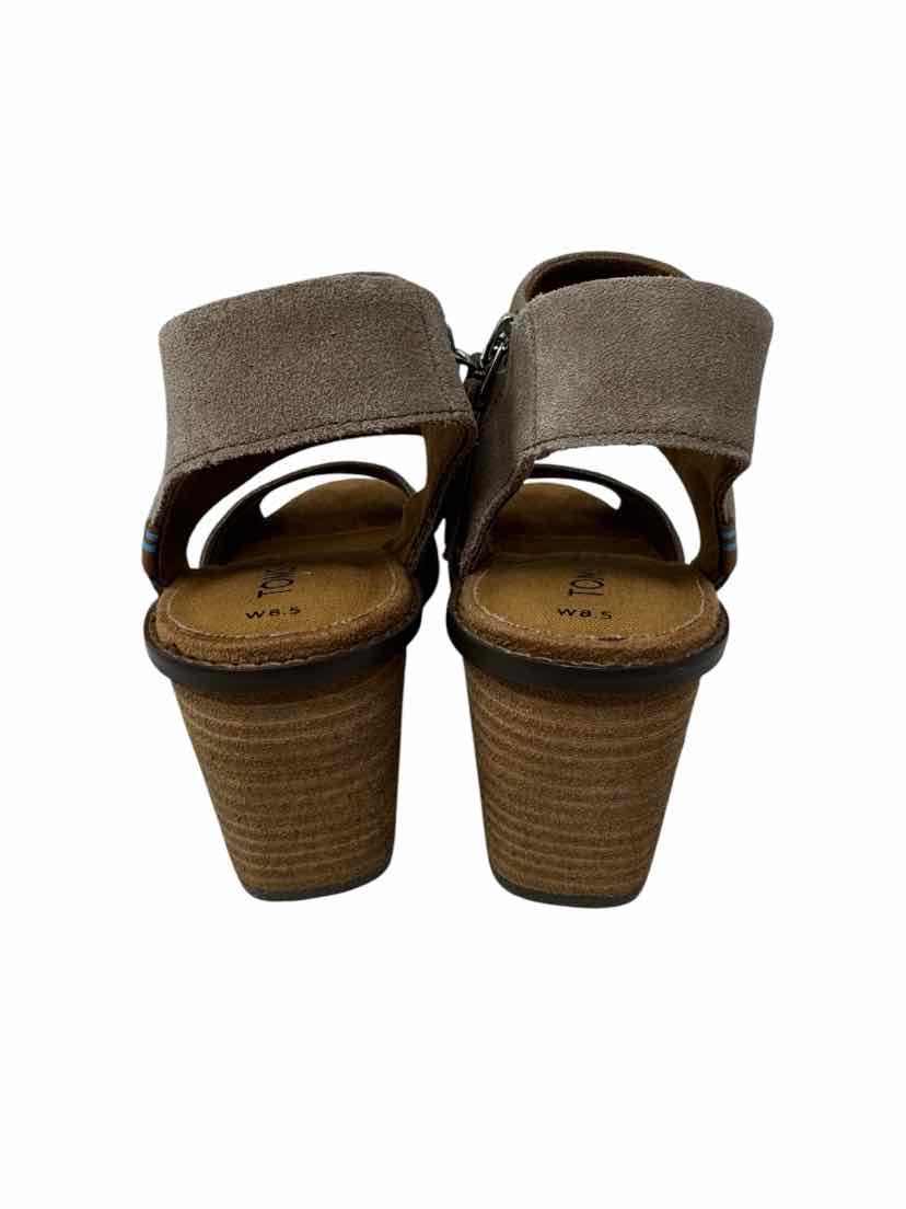 Shoe Size 8.5 Toms Taupe Sandals