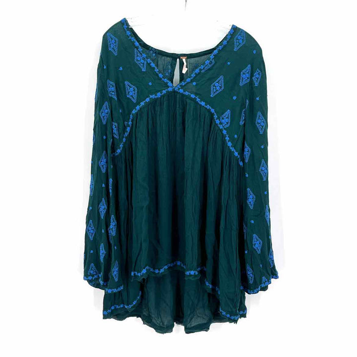 Size S FREE PEOPLE Green Shirt