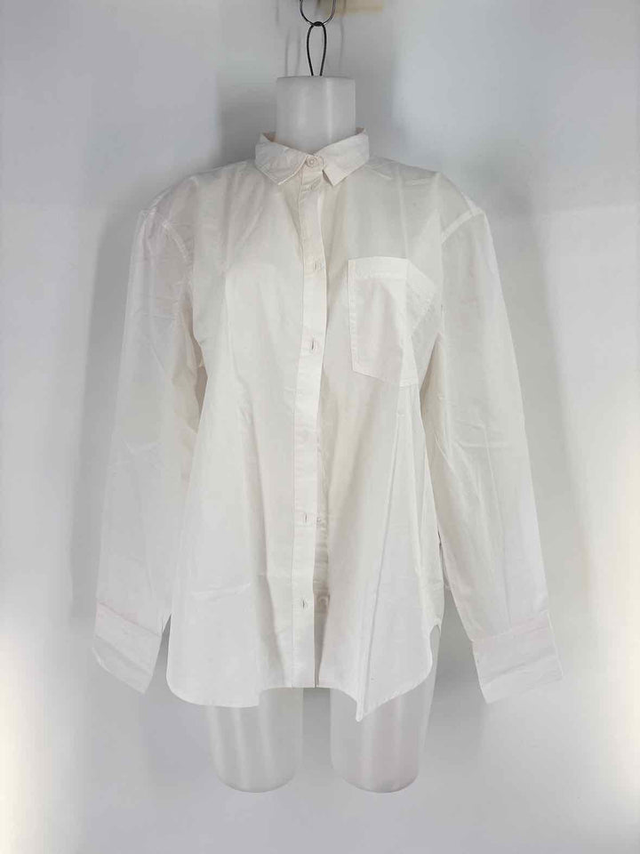 Size 12 J Crew White Shirt