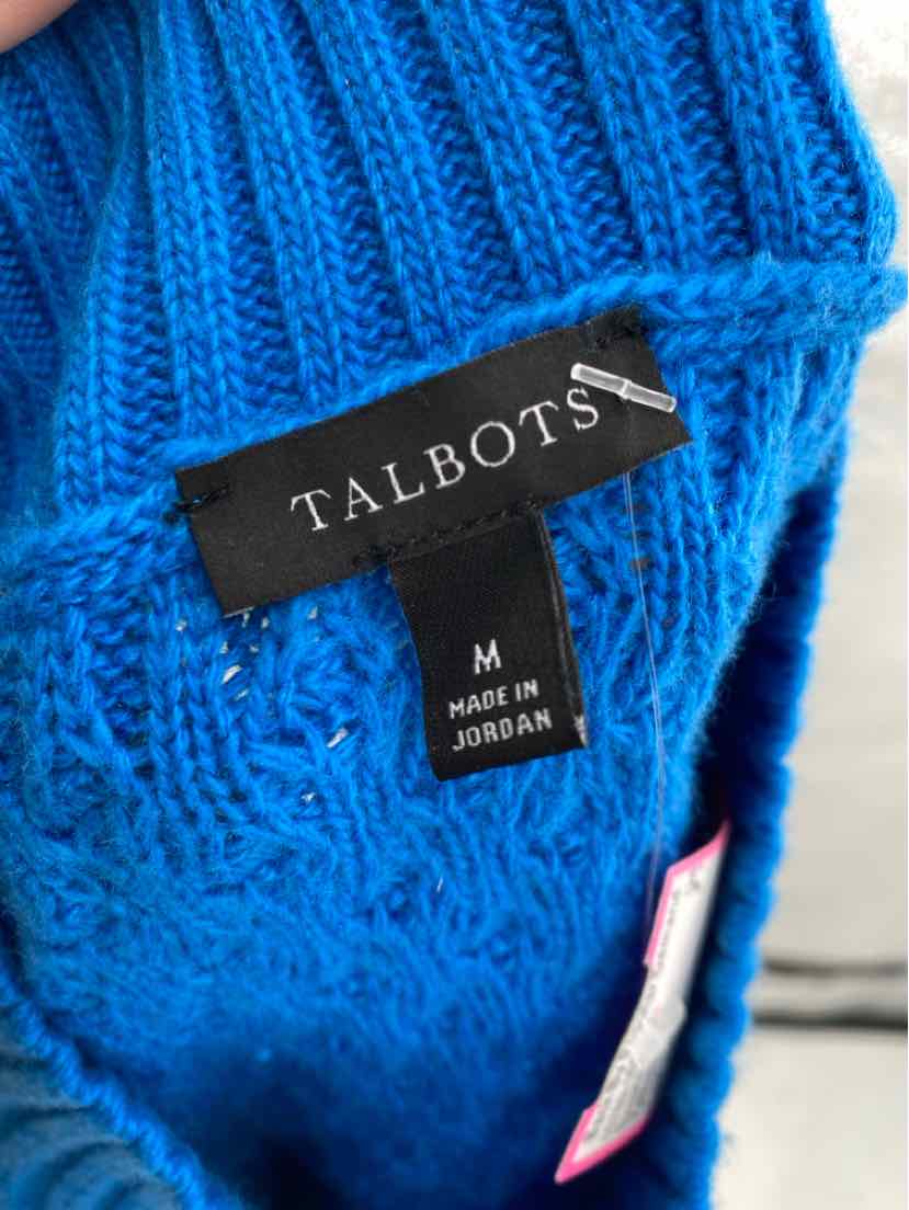 Size M Talbots Teal Knit Sweater