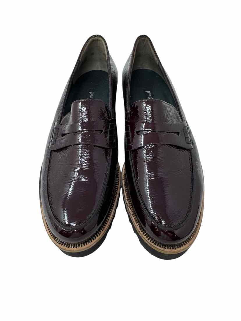 Shoe Size 7 PAUL GREEN Burgundy PATENT Loafers