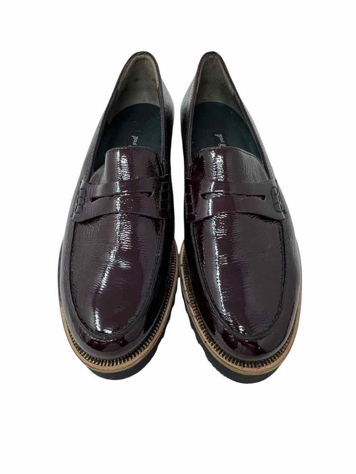 Shoe Size 7 PAUL GREEN Burgundy PATENT Loafers
