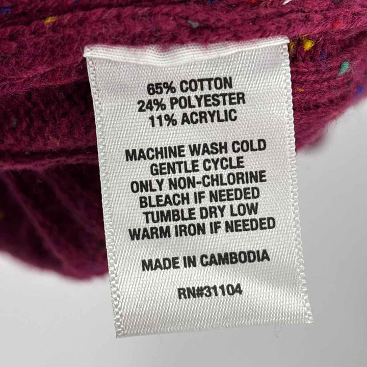 Size XL KIM ROGERS Burgundy Knit Sweater