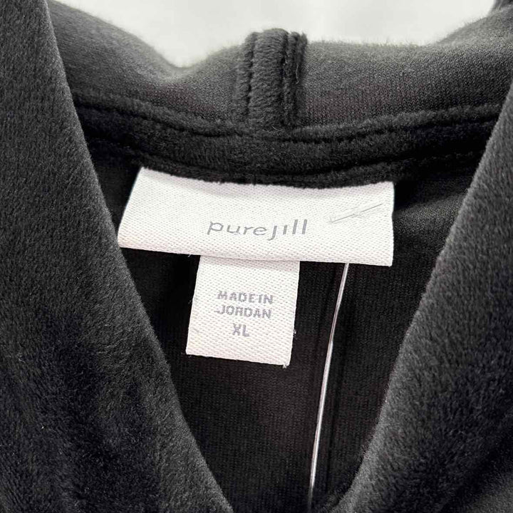 Size XL J JILL Black Velour Sweater