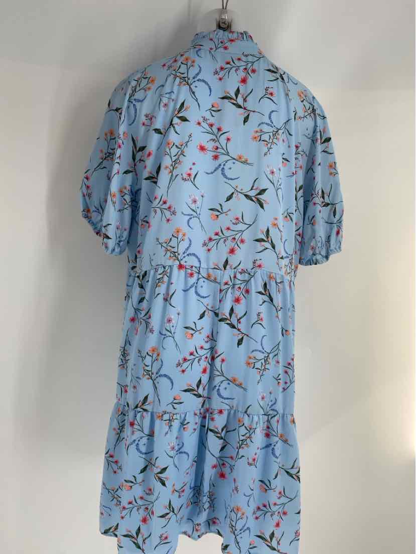 Size 2X CECE Blue Dress