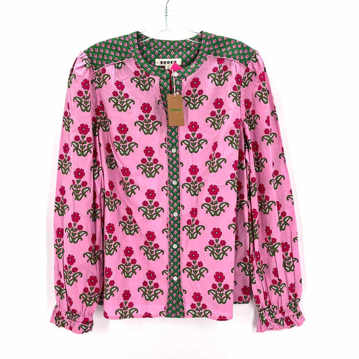 Size 12 Boden PINK PRINT Shirt