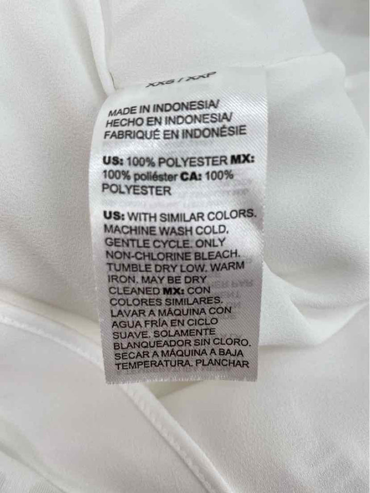 Size XXS White House Black Market White Shirt