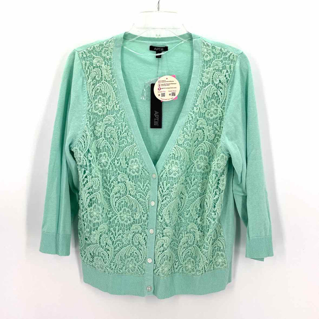 Size XL APT 9 MINT Lace Sweater