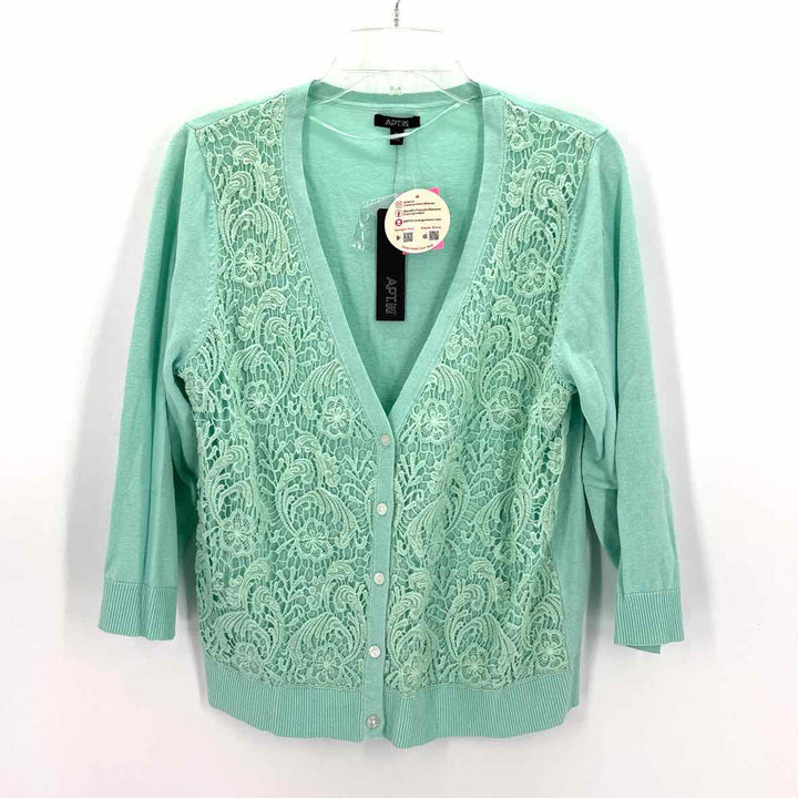 Size XL APT 9 MINT Lace Sweater
