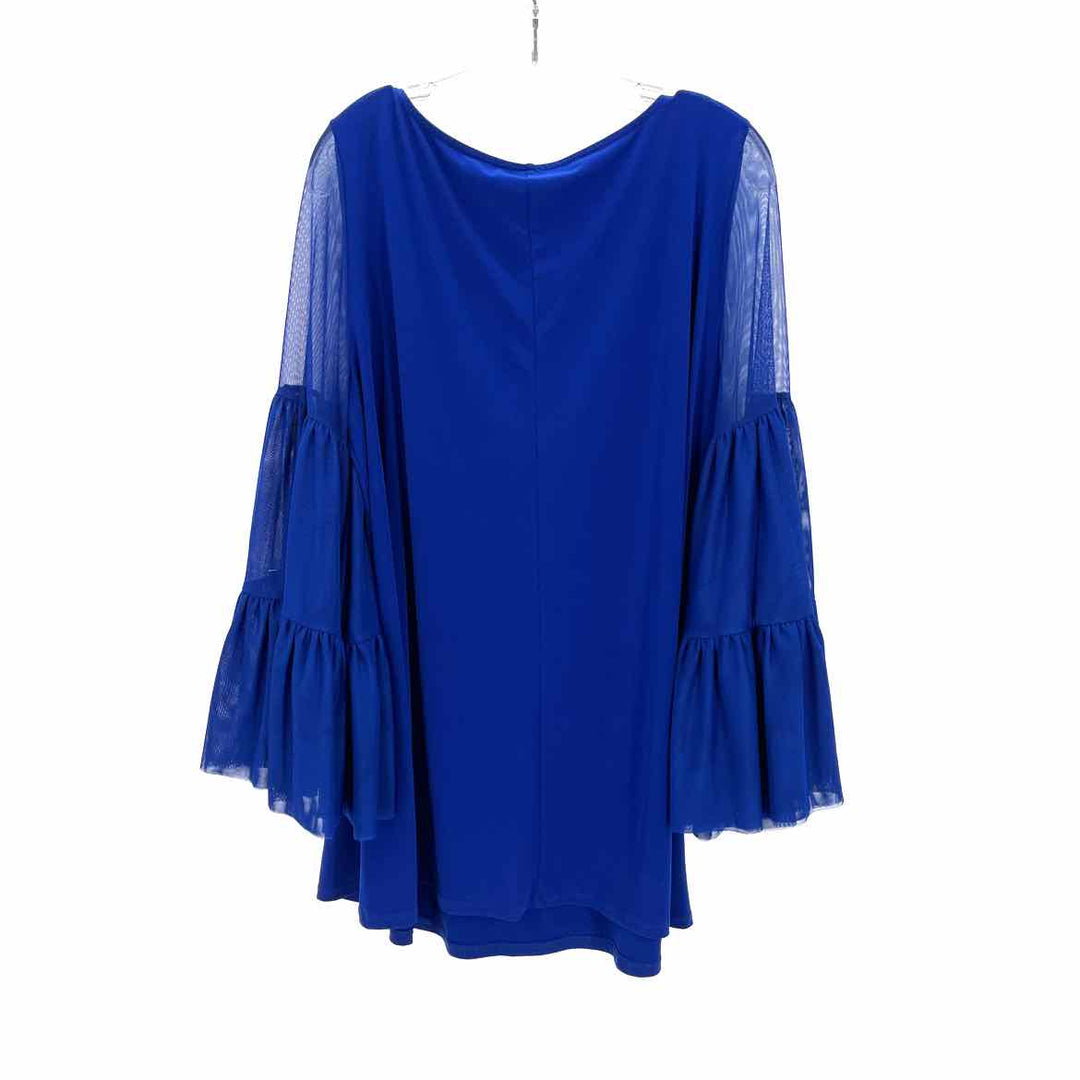 Size L Royal Blue Knit Mesh Shirt