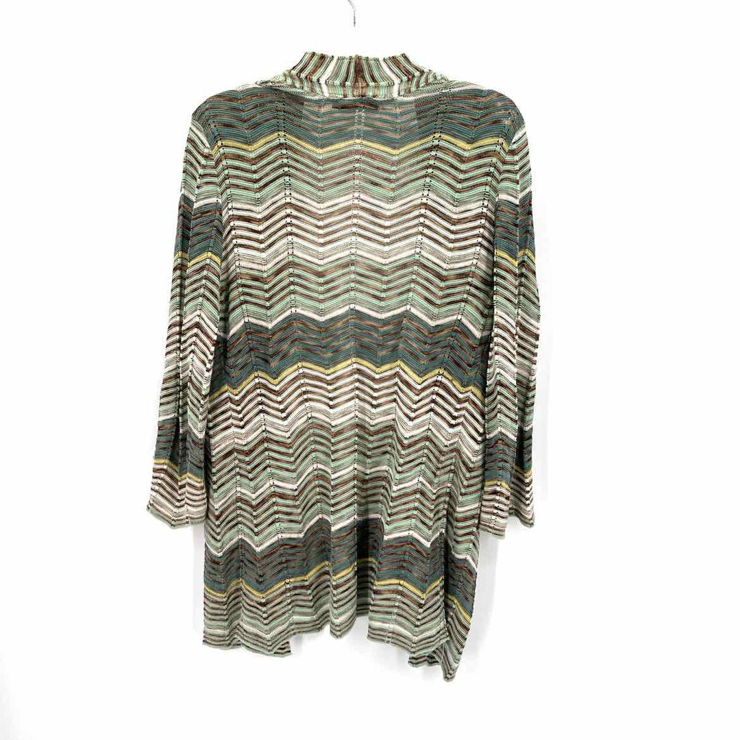 Size M NIC + ZOE Green Cardigan
