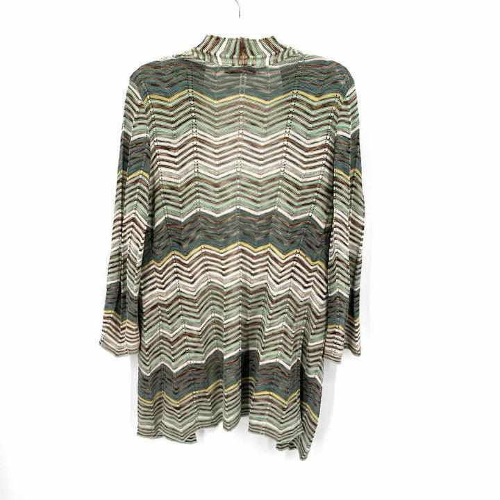Size M NIC + ZOE Green Cardigan