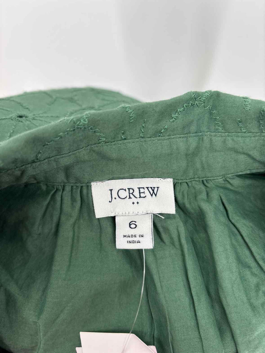 Size 6 J Crew Green Dress