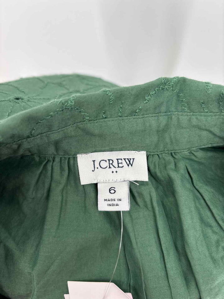 Size 6 J Crew Green Dress